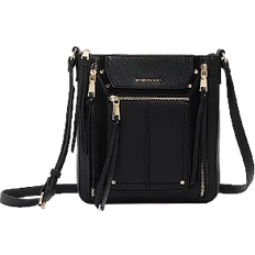 River Island Panelled Zip Cross Body Bag - Black