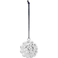 Rosendahl Ball Flower Silver Plated Christmas Tree Ornament 6.5cm