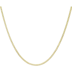 Gold - Women Necklaces T.H.Baker Flat Curb Chain Necklace - Gold