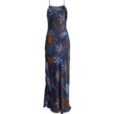 Farm Rio Night Jungle Slip Dress - Navy Blue