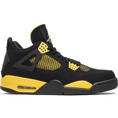 Black - Nike Air Jordan 4 Shoes Nike Air Jordan 4 Retro M - Black/White/Tour Yellow