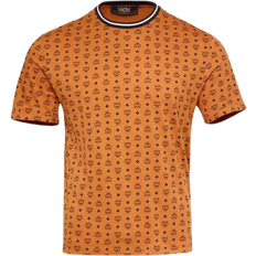 MCM Visetos Print T-shirt - Cognac