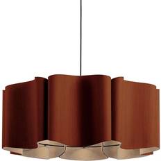 Bruck Lighting Paulina Acoustic Terracotta Pendant Lamp 80cm