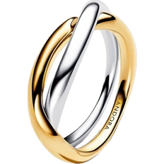 Pandora Two Tone Entwined Bands Ring - Gold/Silver