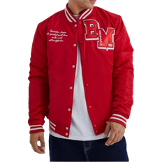 boohooMAN Patches Jacket - Red