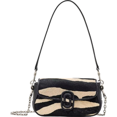 Wrist Strap Handbags Marc Jacobs The Zebra Haircalf Clover Shoulder Bag - Black/White