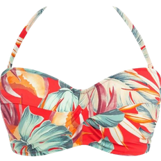 Fantasie Bamboo Grove Bandeau Bikini Top - Hot Chilli