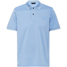 Prada Piqué Polo Shirt - Sky Blue