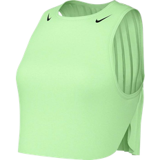 Running - Women Tank Tops Nike Air Max 90 Women's Dri Fit Adv Crop Running Tank Top - Vapor Green/Black