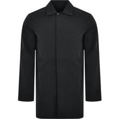 Men - Polyester Coats Lyle And Scott Mid Length Car Coat Black