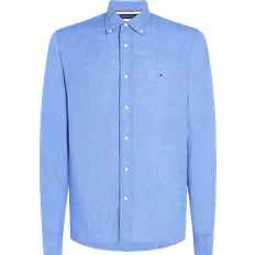 Tommy Hilfiger Pigment Dyed Linen Regular Fit Shirt - Blue Spell