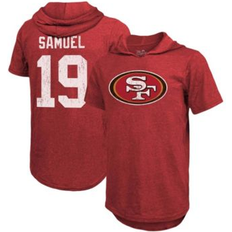 Majestic Threads Men's Deebo Samuel Scarlet San Francisco 49ers Player Name & Number Tri-Blend Slim