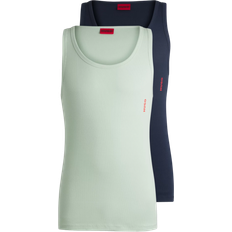 Men - Slim Tank Tops HUGO BOSS Tank Top Twin 2-pack - Light Green