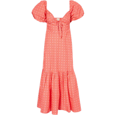 Aspiga Zillah Puff Sleeve Dress - Floral Pink/Orange