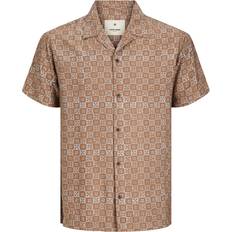 Jack & Jones Lincoln Comfort Fit Resort Shirt - Brown/Cub