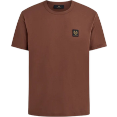 Brown - Men Tops Belstaff Men's Cotton Jersey T-shirt - Deep Copper