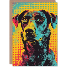 ARTERY8 Greeting Card Dog Bright Summer