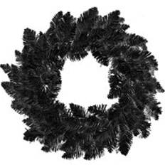 Black Decorations Shatchi Pine Wreath Christmas Holiday Fireplaces Stairs Decoration