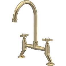 Brass Kitchen Taps Nuie Bridge (KB806) Brushed Brass