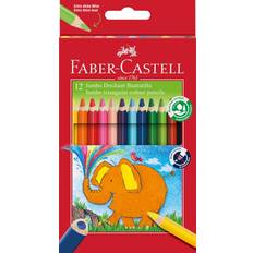 Faber-Castell Jumbo Triangular Colour Pencils 12-pack