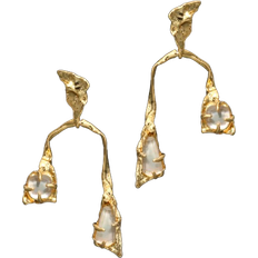 Alexis Bittar Balance Earring - Gold/Pearls