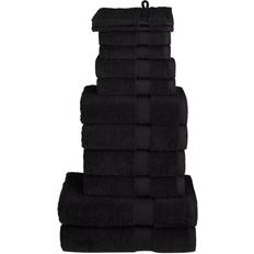 vidaXL Premium Towel Black (140x70cm)