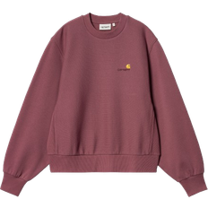 Carhartt WIP Women's American Script Sweatshirt - Dusty Fuchsia