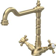 Brass Taps Balterley Traditional French Classic Mono Brushed Brass