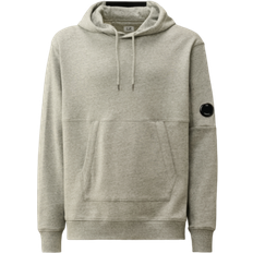 C.P. Company Diagonal Raised Fleece Lens Hooded Sweatshirt - Greystone Melange