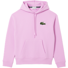 Lacoste Loose Fit Fleece Hoodie - Pink