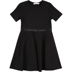 Calvin Klein Punto Milano Flared Dress - Ck Black