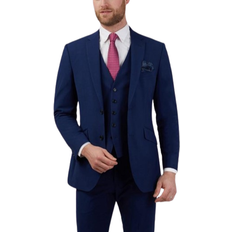 Men - XXL Suits Occasions Plain Tailored Fit Suit Jacket - Royal