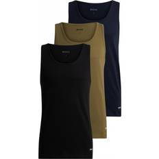 Hugo Boss M Tank Tops Hugo Boss Classic Tank Top 3-pack - Black/Green/Blue