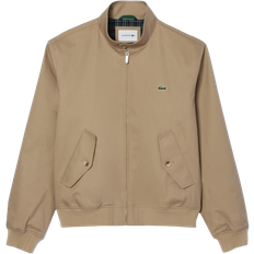 Lacoste Water Repellent Twill Harrington Jacket - Beige