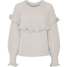 Pieces Rikka Knit Sweater - Dove