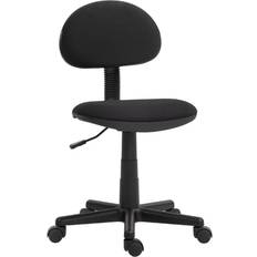 Armless with 360 Wheels Black Office Chair