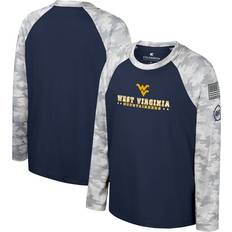 Colosseum West Virginia Mountaineers OHT Military Appreciation Dark Star Raglan Long Sleeve T-Shirt