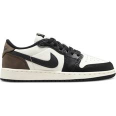 Nike Air Jordan 1 Low OG GS - White/Black/Dark Mocha