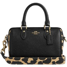 Coach Mini Rowan Crossbody Bag - Novelty Print/Gold/Leopard Multi