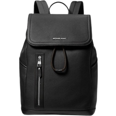 Michael Kors Hudson Pebbled Leather Utility Backpack - Black