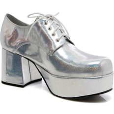 Ellie Hologram Pimp Shoes for Men Silver