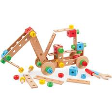 Tidlo Wooden Construction Set with Tools