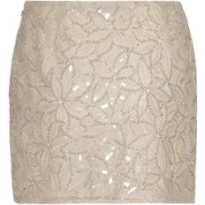 Sequins Skirts ROTATE Birger Christensen Sequin Mini Skirt - Creme