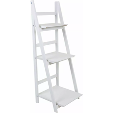 Wood Step Shelves Alexandra House Living Paulownia White Step Shelf 115cm