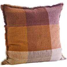 Madam Stoltz Linen 60x60 cm Cushion Cover Multicolour, Orange, Purple (59.9x59.9cm)