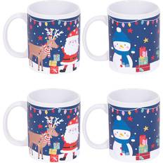 YöL Christmas Santa Snowman Mug 32.5cl 4pcs