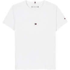 Tommy Hilfiger Girl's Metallic Logo Crew Neck T-shirt - White (KG0KG08178YBS)