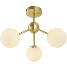 Vkeid Mount Gold Ceiling Flush Light 43cm