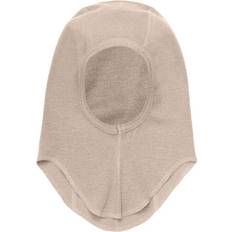 Huttelihut Kid's Balaclava Wool Rib Beanie 0-12 Months, sand