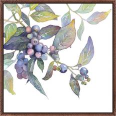 Lark Manor Blueberry Branch Classic Wood Framed Art 94x94cm